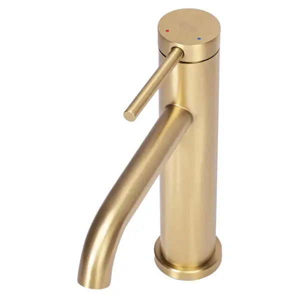 Смеситель для раковины (умывальника) REA CLIF BRUSHED GOLD золотой матовый низкий (REA-B5323) Смеситель для раковины (умывальника) REA CLIF BRUSHED GOLD золотой матовый низкий (REA-B5323)