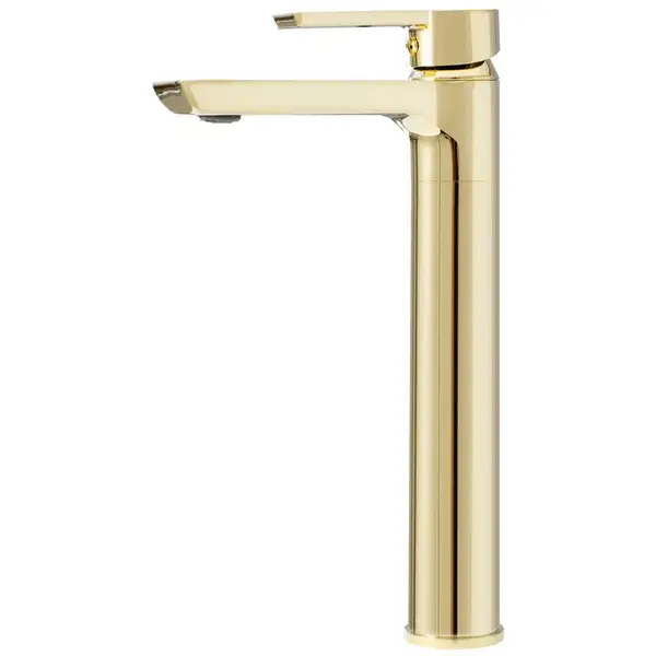 Смеситель для раковины (умывальника) REA ARGUS GOLD золотой высокий (REA-B6213)
