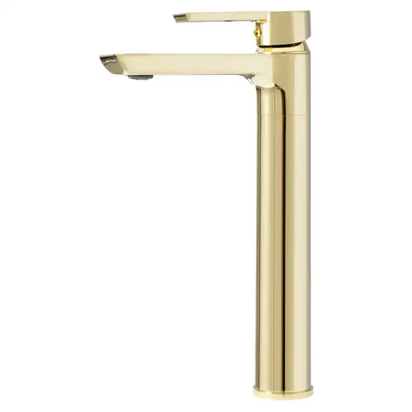 Смеситель для раковины (умывальника) REA ARGUS GOLD золотой высокий (REA-B6213)