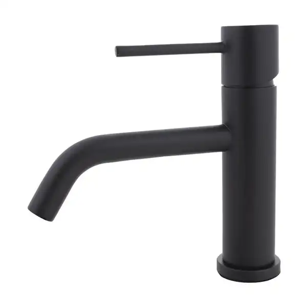 Смеситель для раковины (умывальника) YOKA MOLI 24 BLACK черный низкий (BU.MOLI-24-BLK)