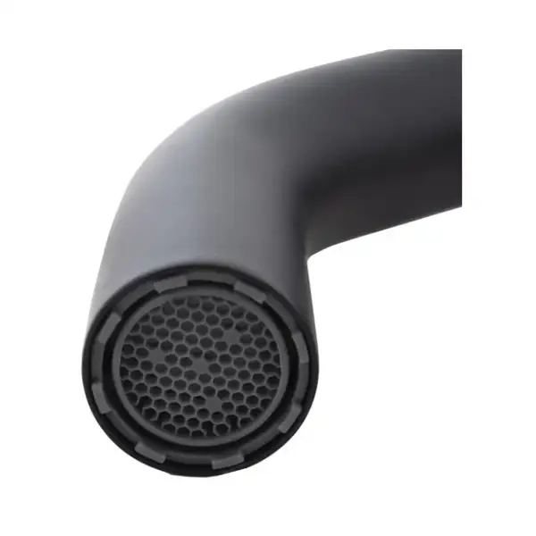 Смеситель для раковины (умывальника) YOKA MOLI 24 BLACK черный низкий (BU.MOLI-24-BLK)