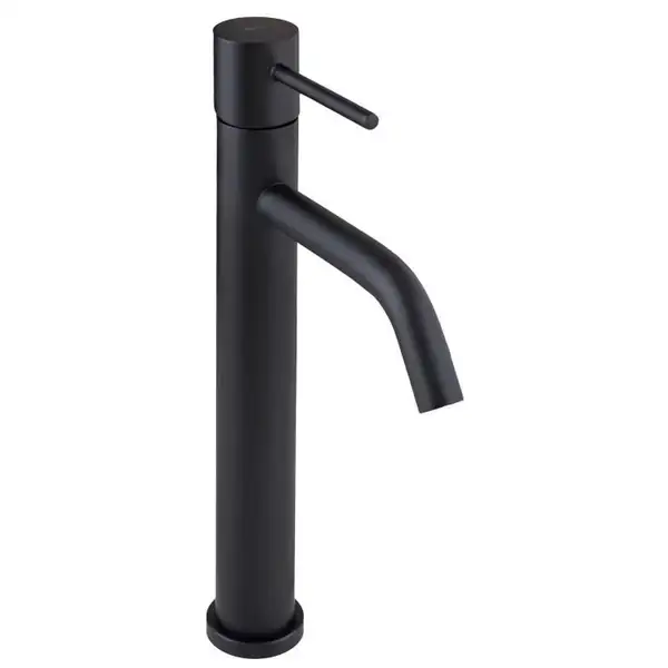 Смеситель для раковины (умывальника) YOKA MOLI 36 BLACK черный высокий (BU.MOLI-36-BLK)