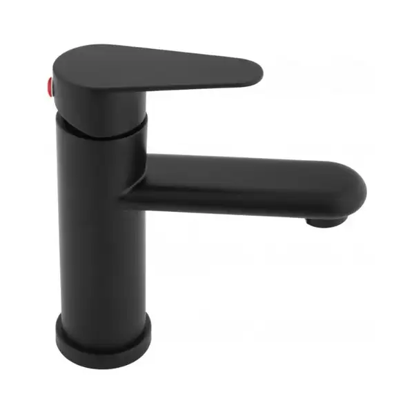 Смеситель для раковины (умывальника) Yoka SENA 24 BLACK черный низкий (BU.SENA-24-BLK)