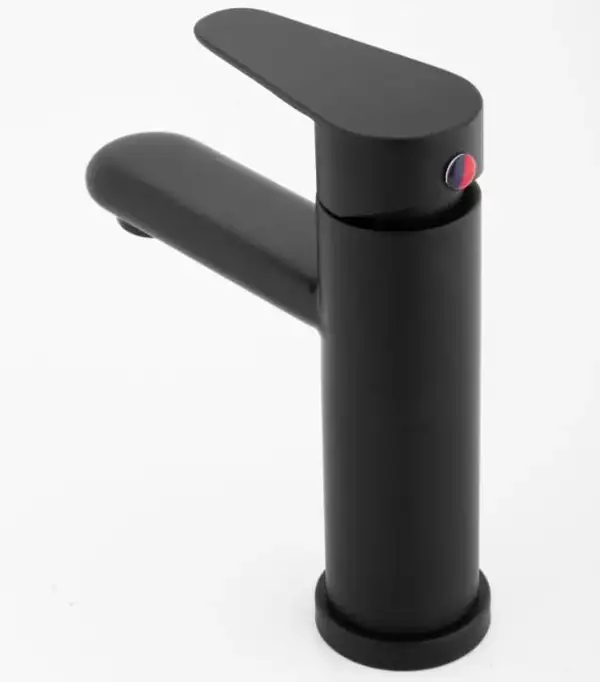 Смеситель для раковины (умывальника) Yoka SENA 24 BLACK черный низкий (BU.SENA-24-BLK)
