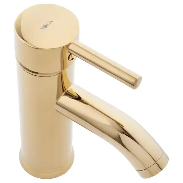 Змішувач для раковини (умивальника) Yoka SPA 24 GOLD золотий низький (BU.SPA24-GLD)