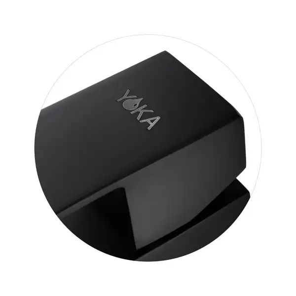 Змішувач для раковини (умивальника) Yoka SPEKTA 24 BLACK чорний низький (BU.SPEKTA 24 BLK)