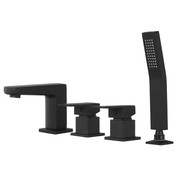 Змішувач для ванни Corsan ANGO BLACK MATT чорний на борт ванни (CMB3027BL) Змішувач для ванни Corsan ANGO BLACK MATT чорний на борт ванни (CMB3027BL)