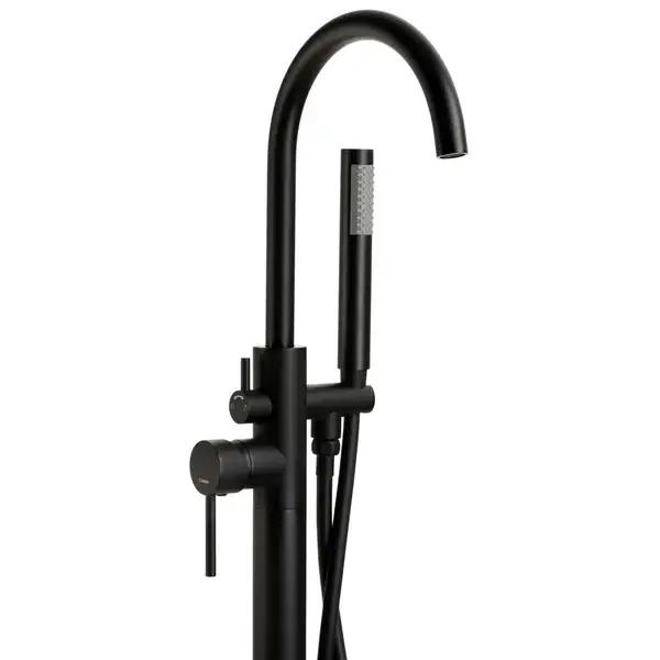Змішувач для ванни Corsan LUGO BLACK MATT чорний підлоговий (CMM35BL)