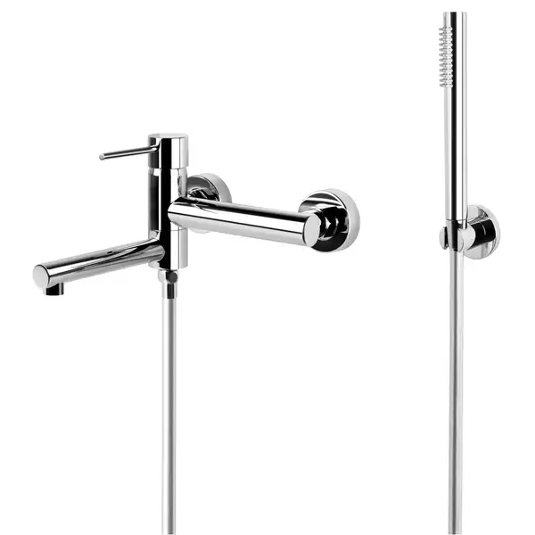 Смеситель для ванны Corsan LUGO CHROME с изливом (CMZ063CH)