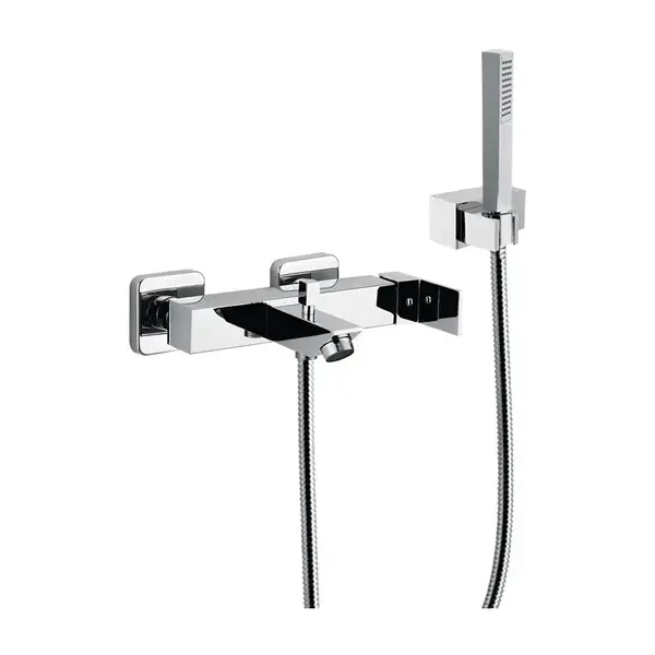 Змішувач для ванни настінний Giulini Pablolux з душовим набором Duplex, хром (9801-12CROMO)