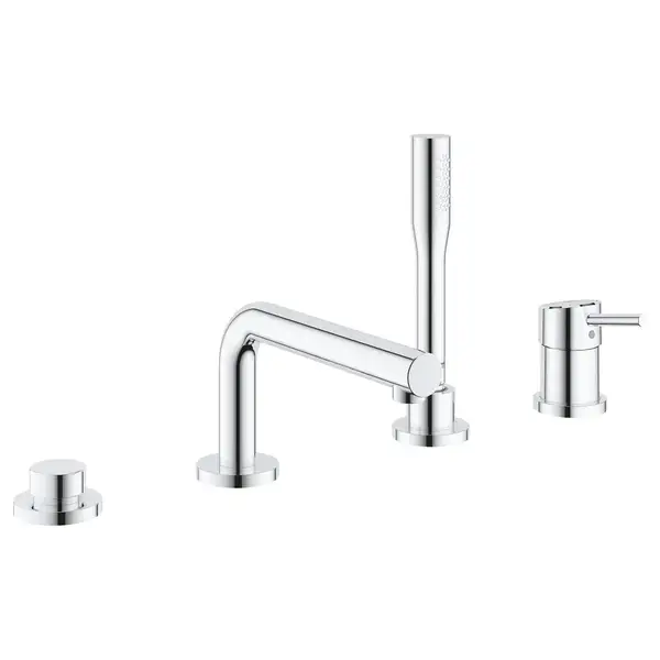 Смеситель на борт ванны Grohe Concetto (цвет - хром), с душевым гарнитуром (19576002) фото 1 Aquada.com.ua