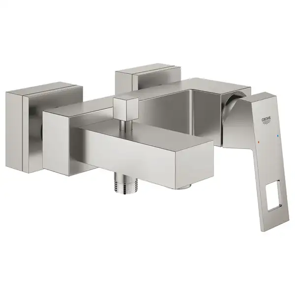 Смеситель для ванны Grohe Eurocube (цвет - сталь) (23140DC0) фото 1 Aquada.com.ua