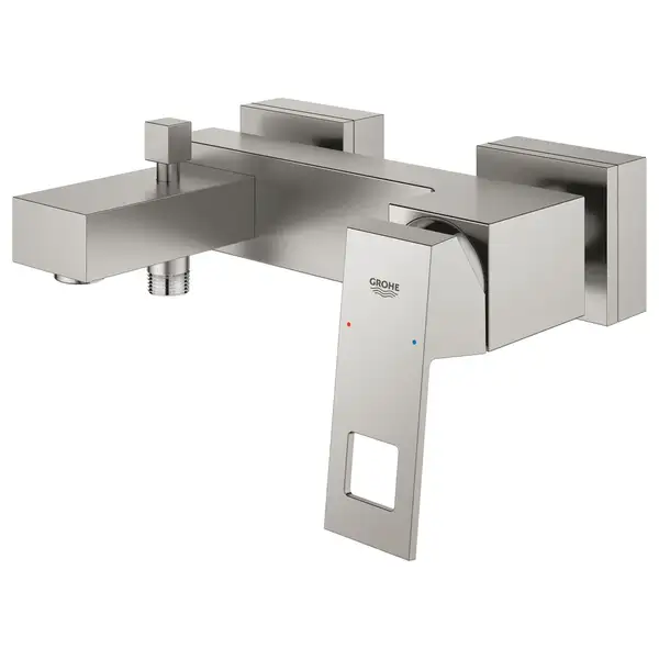 Смеситель для ванны Grohe Eurocube (цвет - сталь) (23140DC0) фото 3 Aquada.com.ua
