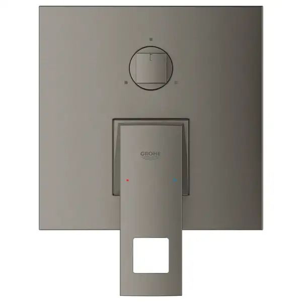 Смеситель для ванны с переключатилем на 3 положения Grohe Eurocube (цвет - тёмный графит, матовый) (24094AL0) фото 2 Aquada.com.ua