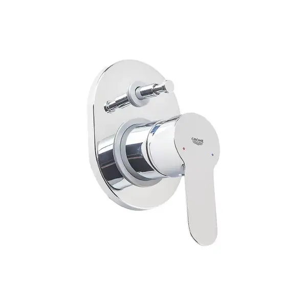 Смеситель для ванны/душа Grohe Bau Edge (цвет - хром) (29039000) фото 2 Aquada.com.ua