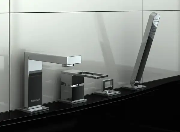 Смеситель для ванны KOHLMAN NEXEN CHROME на борт ванны (QB243U)