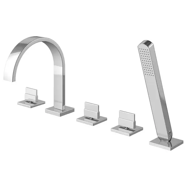 Смеситель для ванны KOHLMAN AXIS CHROME на борт ванны (QB262N)