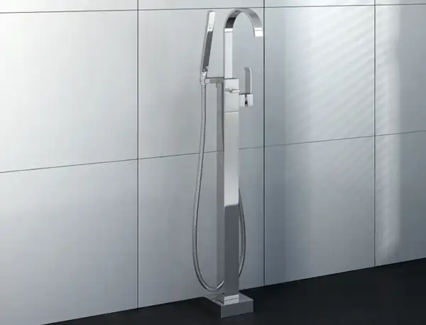 Смеситель для ванны KOHLMAN AXIS CHROME напольный (QF1165N)