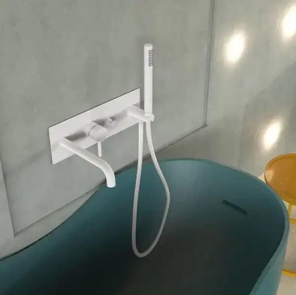 Paffoni Light Смеситель для ванны, белый матовый (LIG001BO) Paffoni Light Смеситель для ванны, белый матовый (LIG001BO)