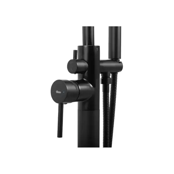 Смеситель для ванны REA MONO BLACK черный напольный (REA-B2714) Смеситель для ванны REA MONO BLACK черный напольный (REA-B2714)