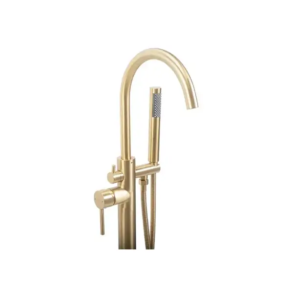 Смеситель для ванны REA MONO BRUSHED GOLD напольный (REA-B2716)