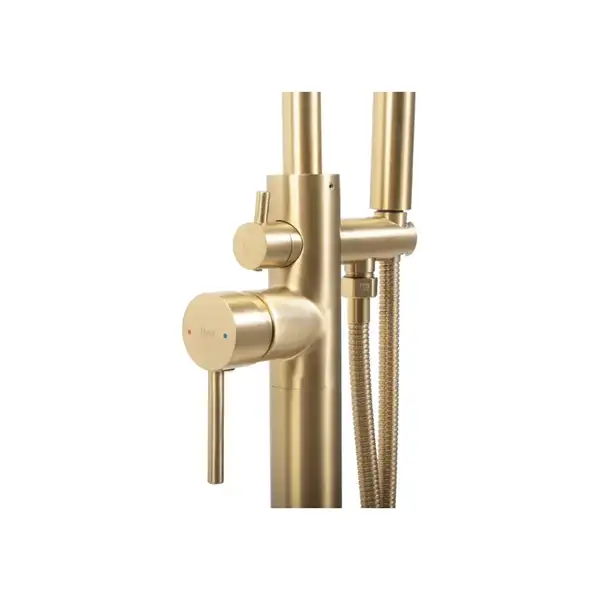 Смеситель для ванны REA MONO BRUSHED GOLD напольный (REA-B2716)