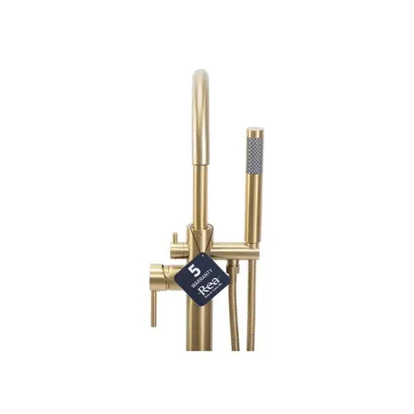 Смеситель для ванны REA MONO BRUSHED GOLD напольный (REA-B2716)