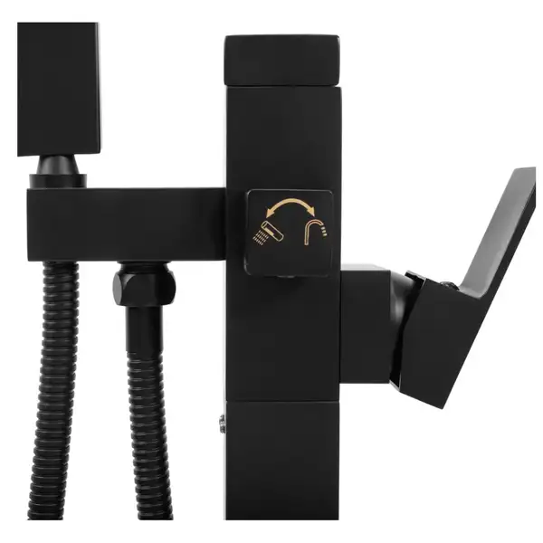 Rea TERY BLACK Смеситель для ванны, черный (REA-B5304)