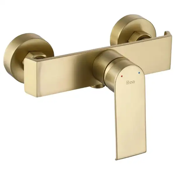 Смеситель для ванны и душа REA HASS BRUSHED GOLD настенный (REA-B6403)
