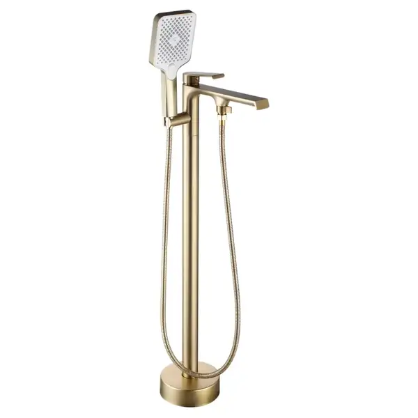 Смеситель для ванны REA HASS BRUSHED GOLD напольный (REA-B6404)