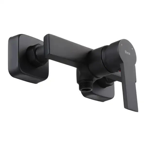 Смеситель для ванны и душа REA ARGUS BLACK MATT черный настенный без излива (REA-B6406)