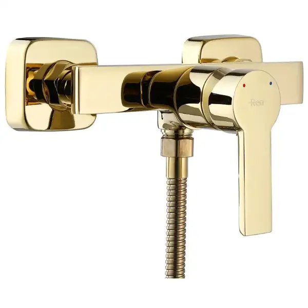 Смеситель для ванны и душа REA ARGUS GOLD  настенный без излива (REA-B6408)