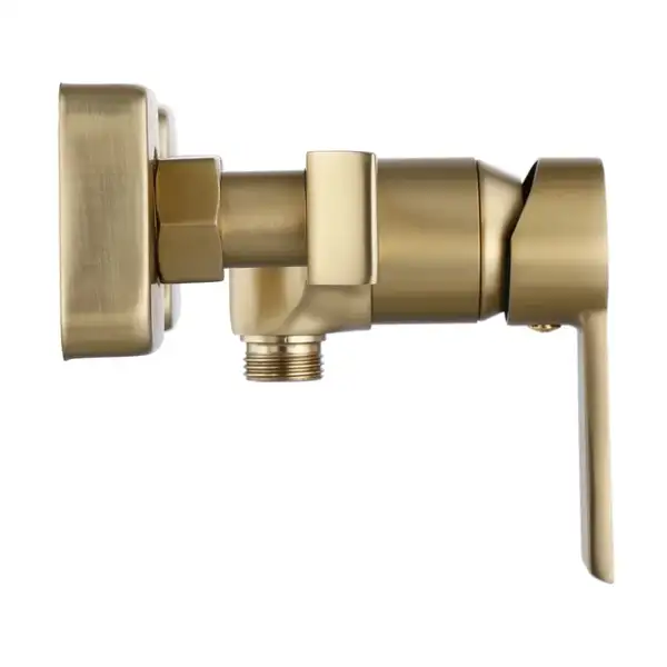 Смеситель для ванны и душа REA ARGUS BRUSHED GOLD настенный без излива (REA-B6413)