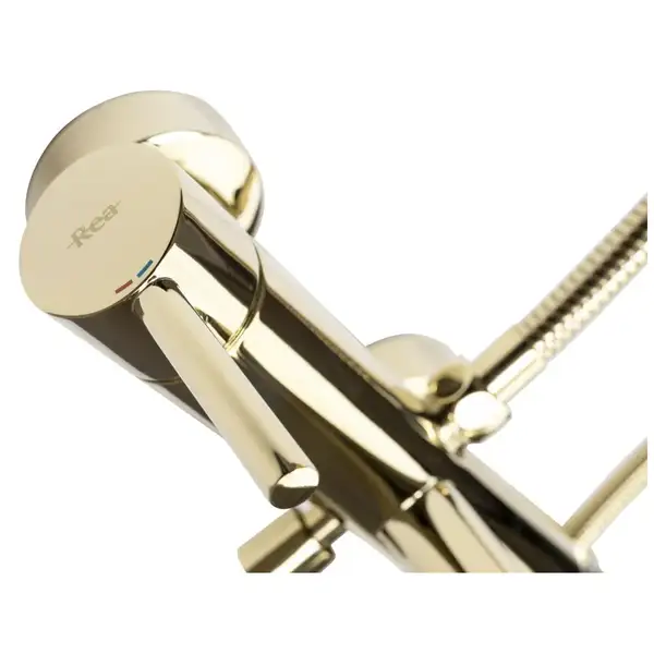 Rea Lungo Gold Смеситель для ванны и душа, золотой (REA-B6635)