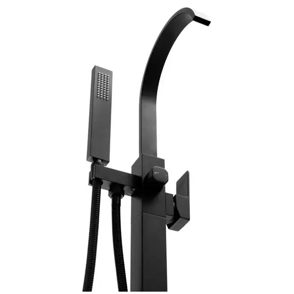 Смеситель для ванны Yoka ENZO BLACK черный напольный (BS.ENZO-BLK)