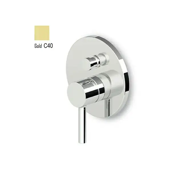 Змішувач, що вбудовується для ванни/душу Zucchetti Pan, Gold (ZP6127.C40)