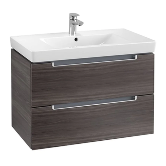 VILLEROY & BOCH Тумба под раковину Villeroy&Boch Subway 2.0 цвет Oak Graphite (A69600FQ) фото 1 Aquada.com.ua