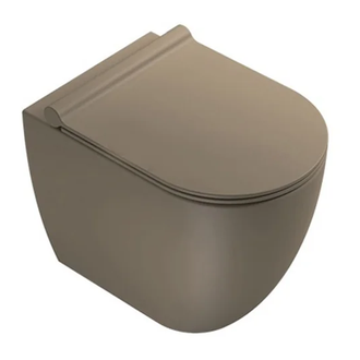 Унитаз приставной Catalano Sfera с сиденьем Soft Close, коричневый матовый (1VPC52MS + 5SCSTPNMS) фото 1 Aquada.com.ua