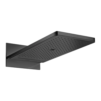 Верхний душ 580 х 250 мм Axor ShowerSolutions (цвет - satin black), 3 вида струи (35283350) фото 1 Aquada.com.ua