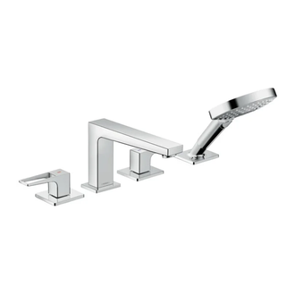 Смеситель на борт ванны Hansgrohe Metropol (цвет - хром) (74552000) фото 1 Aquada.com.ua