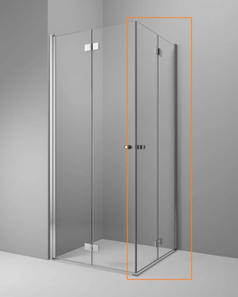 Душова кабіна (половина) Essenza New KDD-B 100 права, RADAWAY (385072-01-01R)