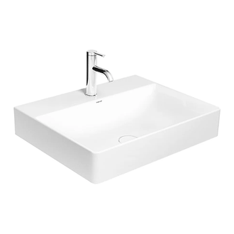 Раковина накладная на столешницу Duravit DuraSquare 60 х 37 см, шлифованная (2354600041) фото 1 Aquada.com.ua