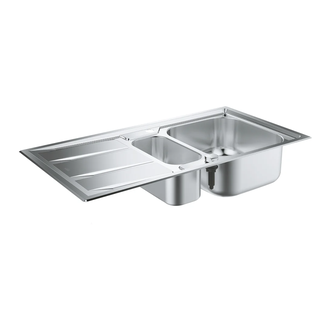 GROHE Мийка для кухні 983 x 513 мм з ексцентриком, 2 чаши, матова (31569SD0)