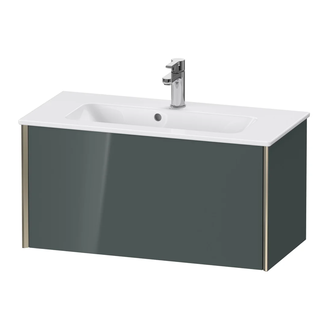 Тумба подвесная компакт, под раковину Duravit XViu 81 x 39 см, доломитово-серый глянцевый лак (XV40790B138) фото 1 Aquada.com.ua