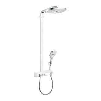 Душевая система с термостатом Hansgrohe Raindance E Showerpipe 300 3jet с ShowerTablet Select 300 (цвет - хром/белый) (27127400) фото 1 Aquada.com.ua