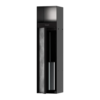 Вбудований тримач для йоржика та туалетного паперу Hansgrohe XtraStoris Rock, колір - Matt Black  56062670