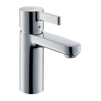 Смеситель для раковины, однорычажный Hansgrohe Metris S (цвет - хром), с донным клапаном (31060000) фото 1 Aquada.com.ua