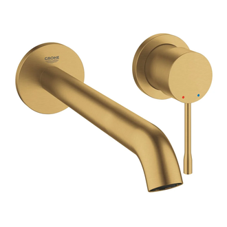 Змішувач для умивальника Grohe Essence New L-Size, зі стіни, на 2 отвори зовнішня частина, brushed cool sunrise (29193GN1)