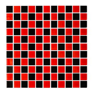 КОТТО КЕРАМІКА Мозаїка GM 4003 CC black/red m 300 х 300 х 4   ( 25 х 25 ) Кераміка Лео , Україна (GM 425003)