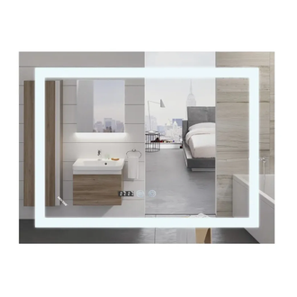 Дзеркало Mixxus WARM MR02-100x60 з Led Touch, Anti-fog, димером, регулятором яскравості, годинником (MI6003)